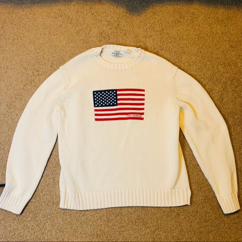 Ralph Lauren American Flag Sweater